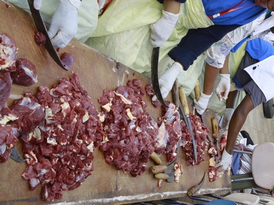 Easter Holiday Meat Distribution for Non-Muslim Communities